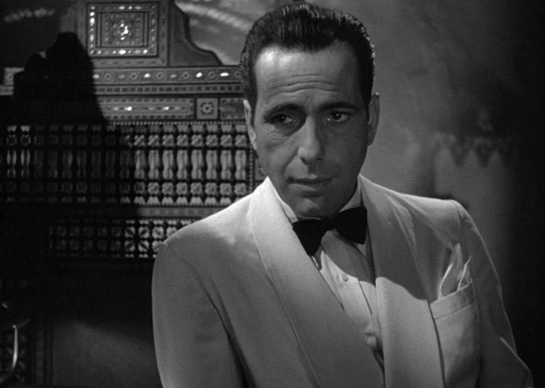 Humphrey Bogart in Casablanca.