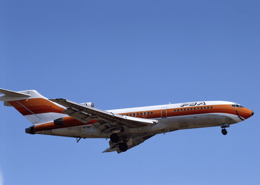 A Pacific Southwest Airlines (PSA) jet