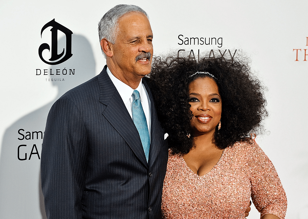 Stedman Graham and Oprah Winfrey attending "The Butler" New York Premiere at Ziegfeld Theater