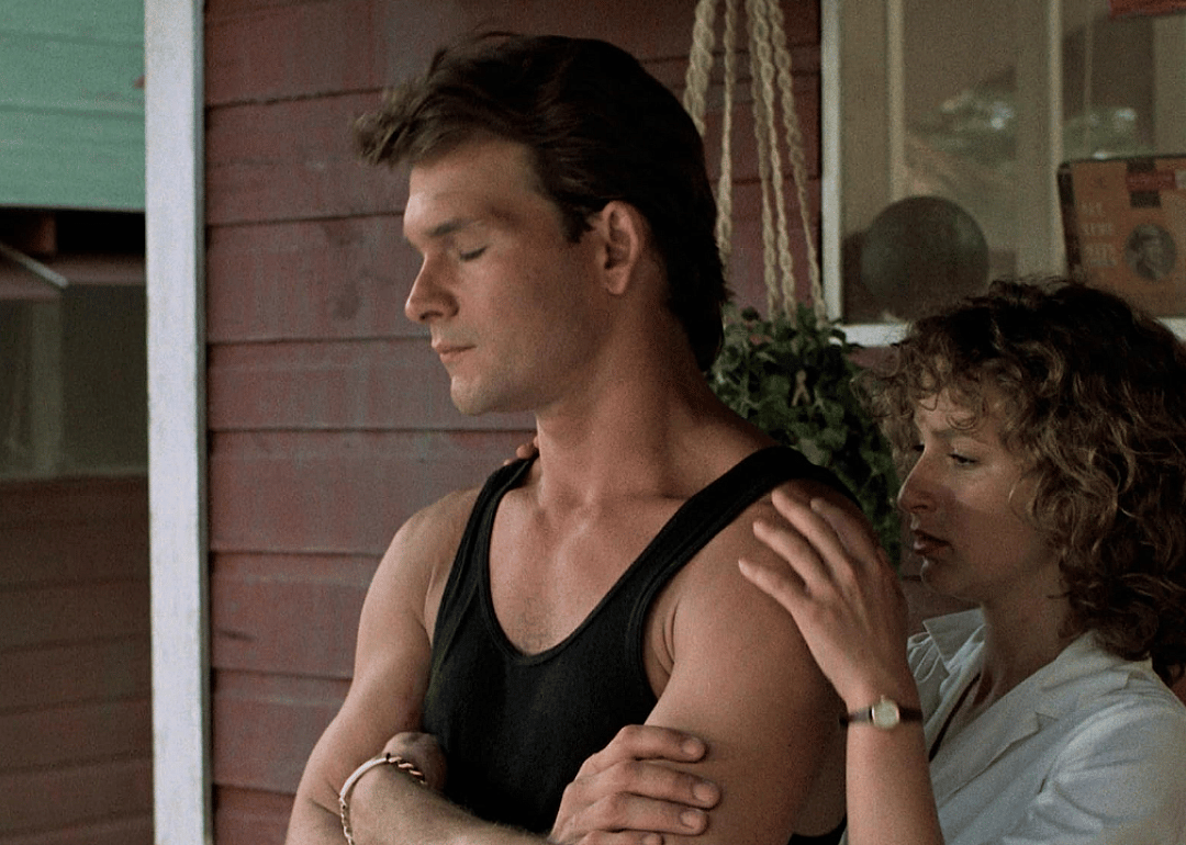 Jennifer Grey and Patrick Swayze in Dirty Dancing.