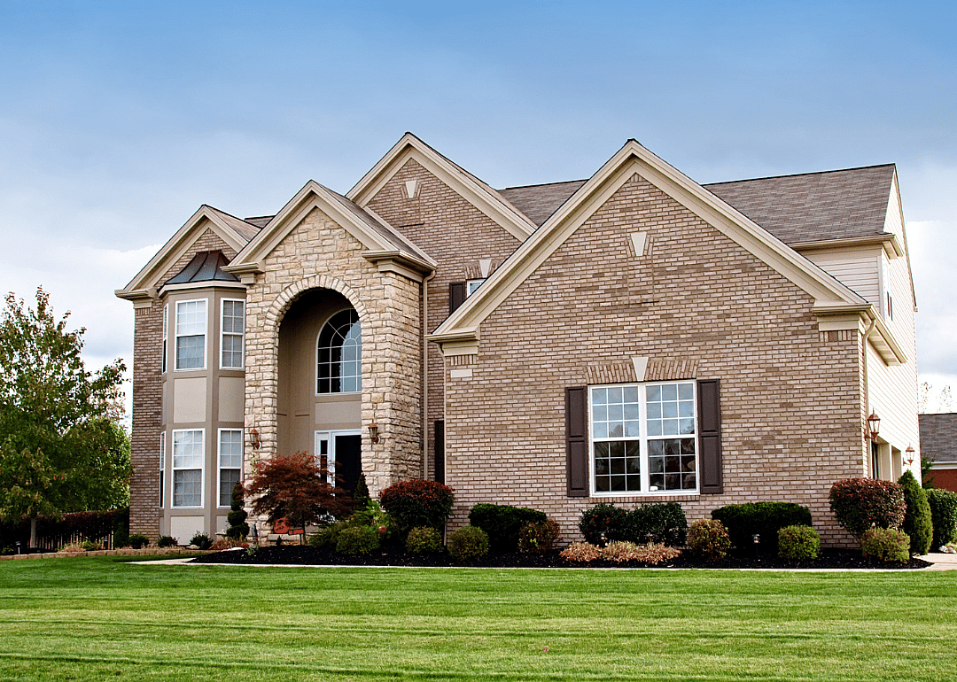 A house in a suburban neighborhood of Cleveland.