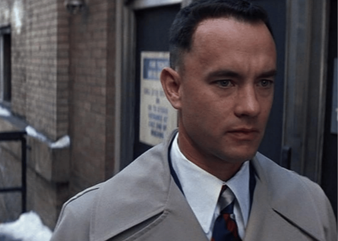 Tom Hanks in Forrest Gump.