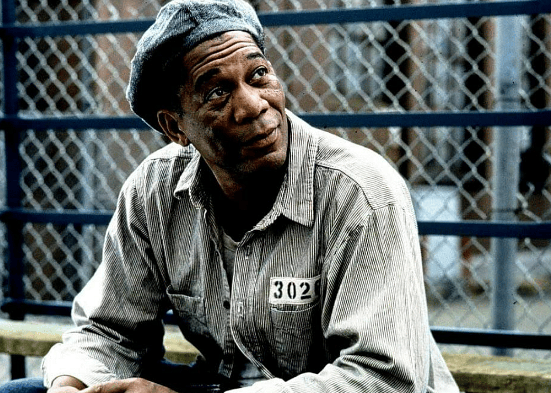 Morgan Freeman in The Shawshank Redemption.