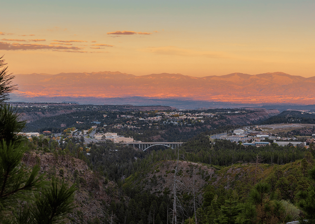 An aerial view of Los Alamos.
