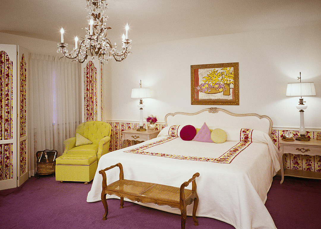 A home's bedroom in 1975.