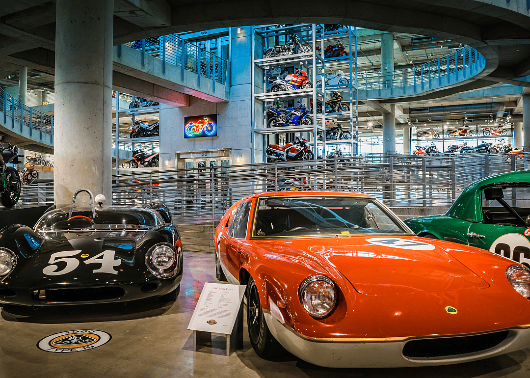 The inside of the Barber Vintage Motorsports Museum in Leeds, Alabama.