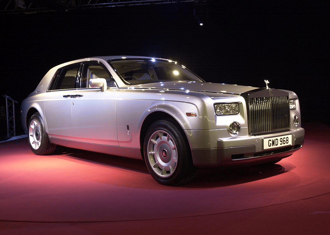 The Rolls-Royce Phantom unveiled at the company's manufacturing plant and head office at Goodwood in West Sussex, UK.