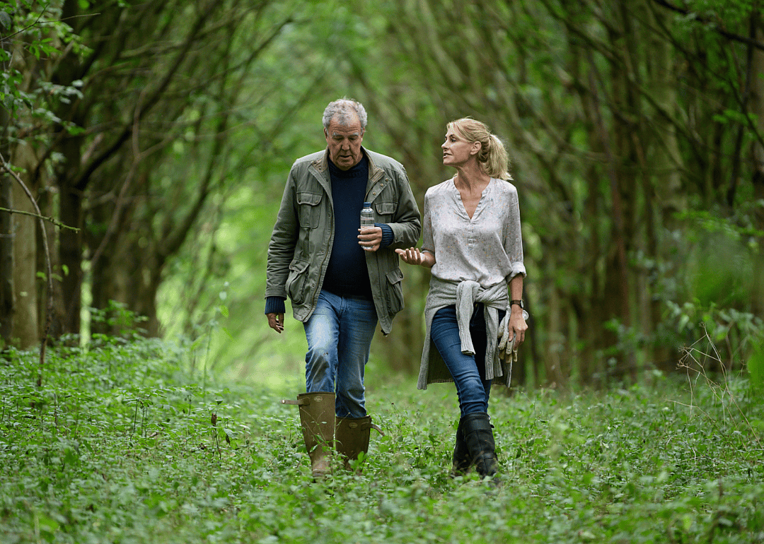 Jeremy Clarkson and Lisa Hogan in Clarkson's Farm