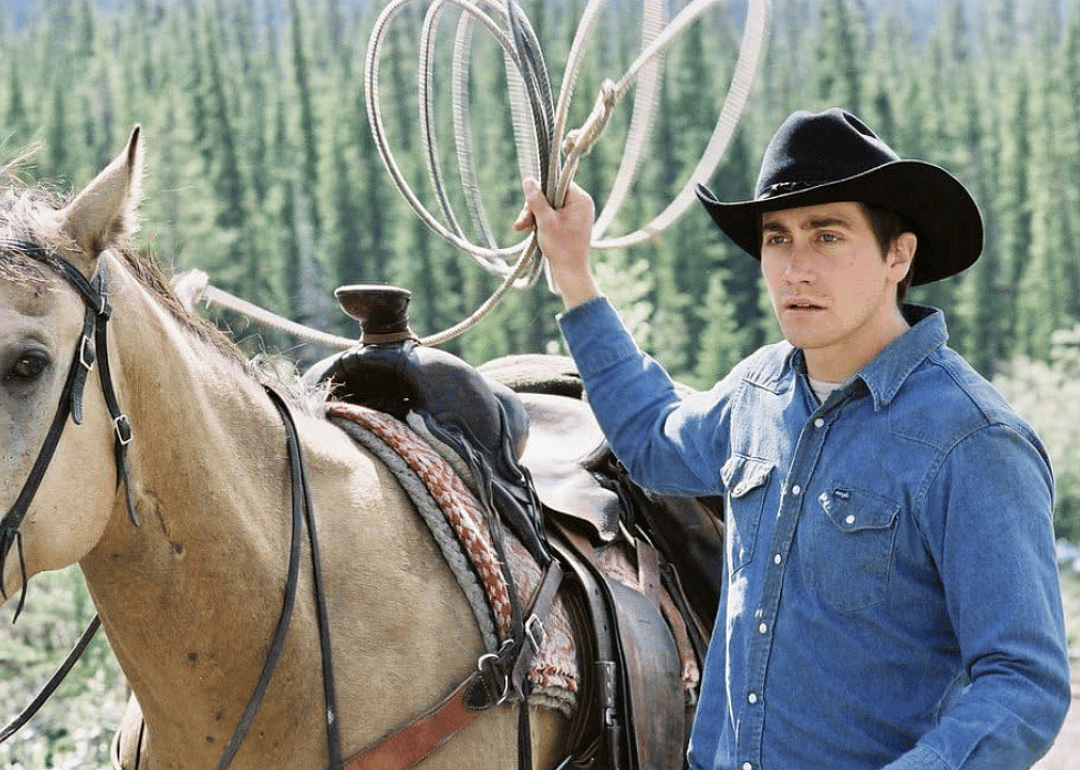 Jake Gyllenhaal in Brokeback Mountain.
