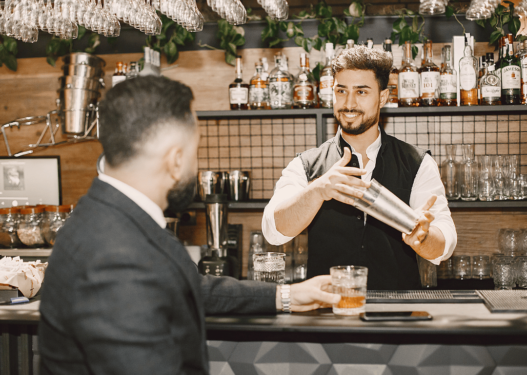 #1. Bartenders (tie)