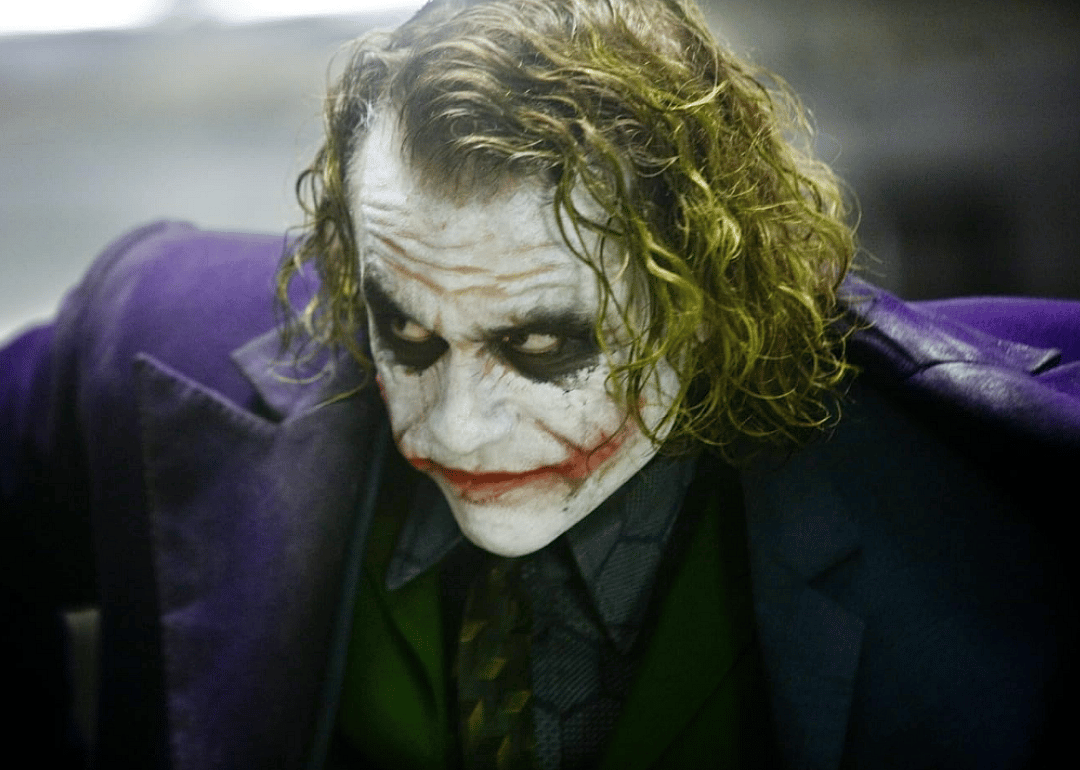 Heath Ledger in The Dark Knight.
