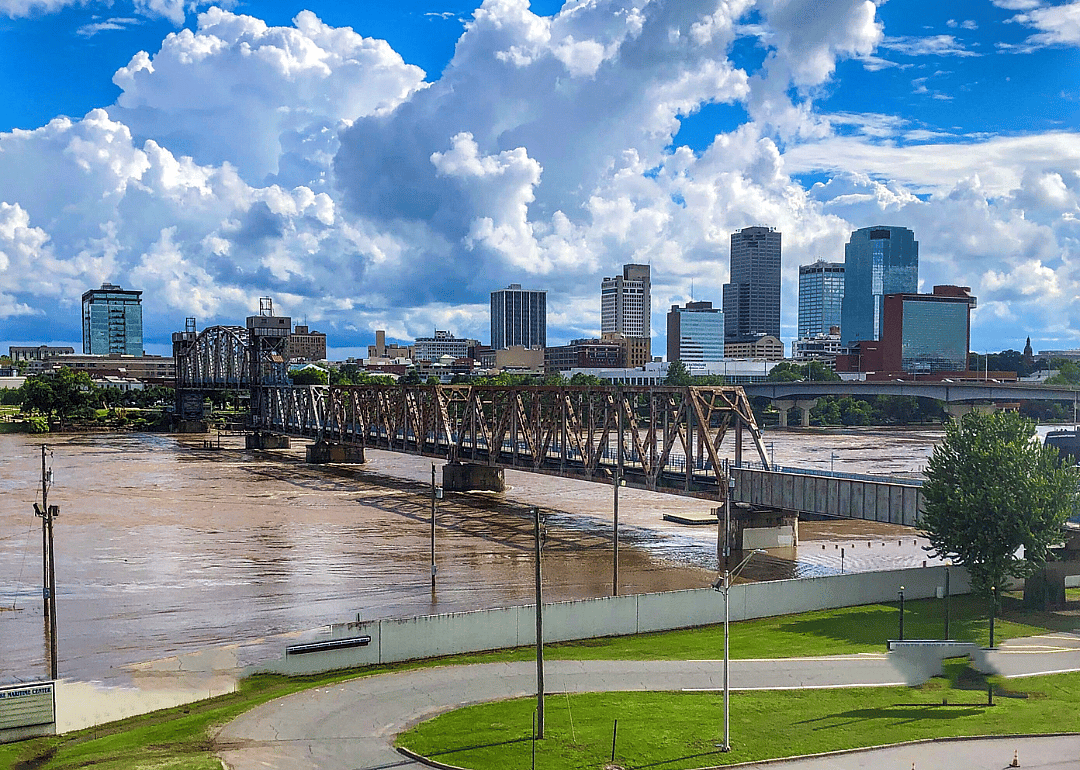 The skyline in Little Rock.