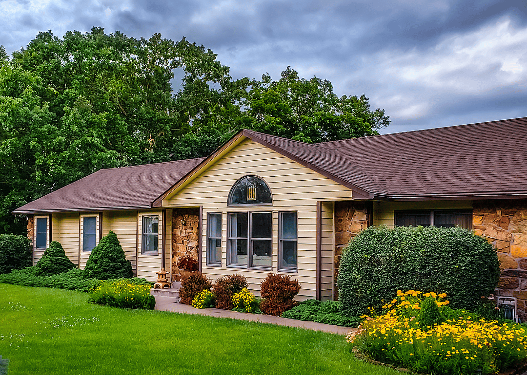 A single-level home in Missouri.