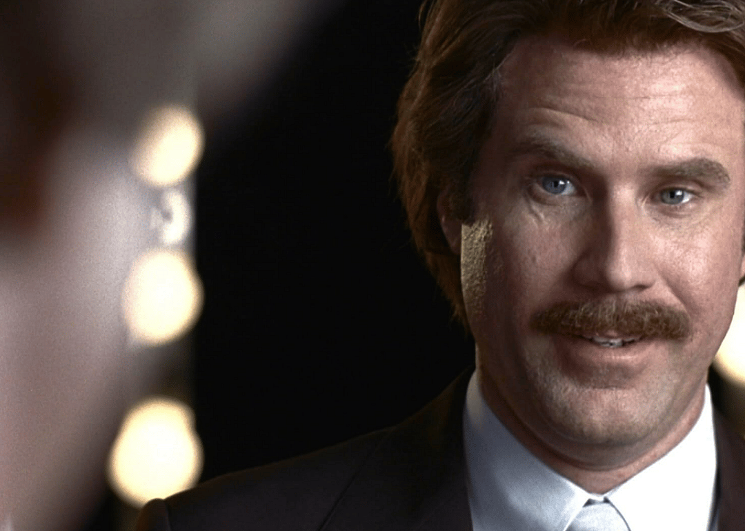 Will Ferrell in Anchorman: The Legend of Ron Burgundy.