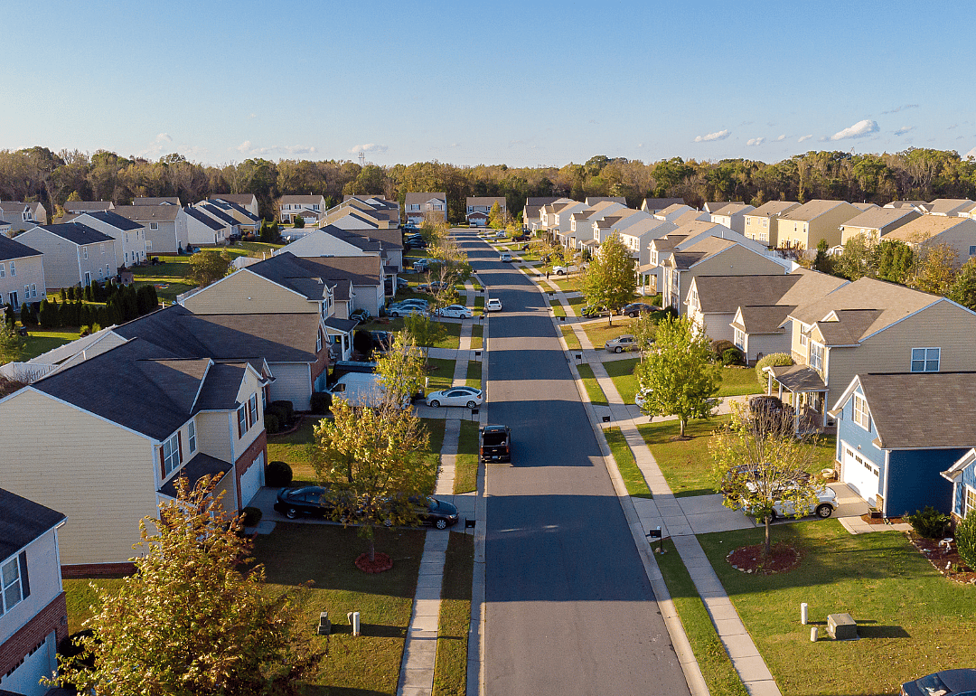 A neighborhood in Indian Trail, North Carolina.
