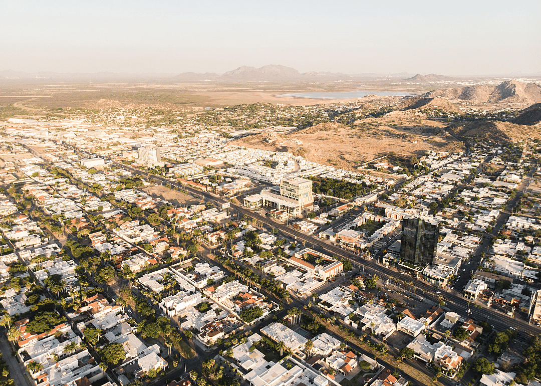 Aerial view of Hermosillo, Sonora, Mexico