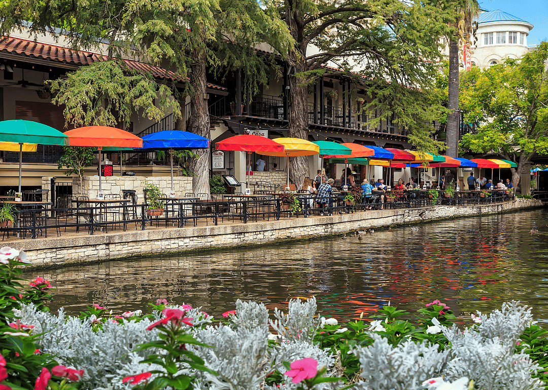The Riverwalk in San Antonio.