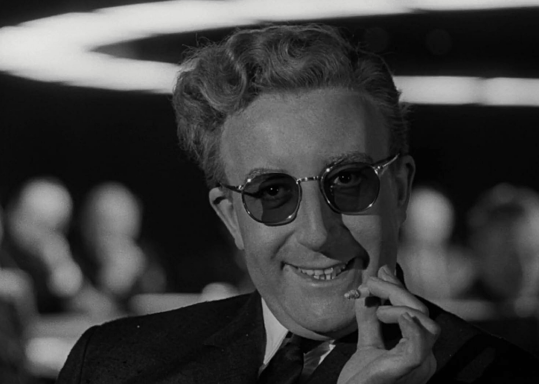 Peter Sellers in Dr. Strangelove.