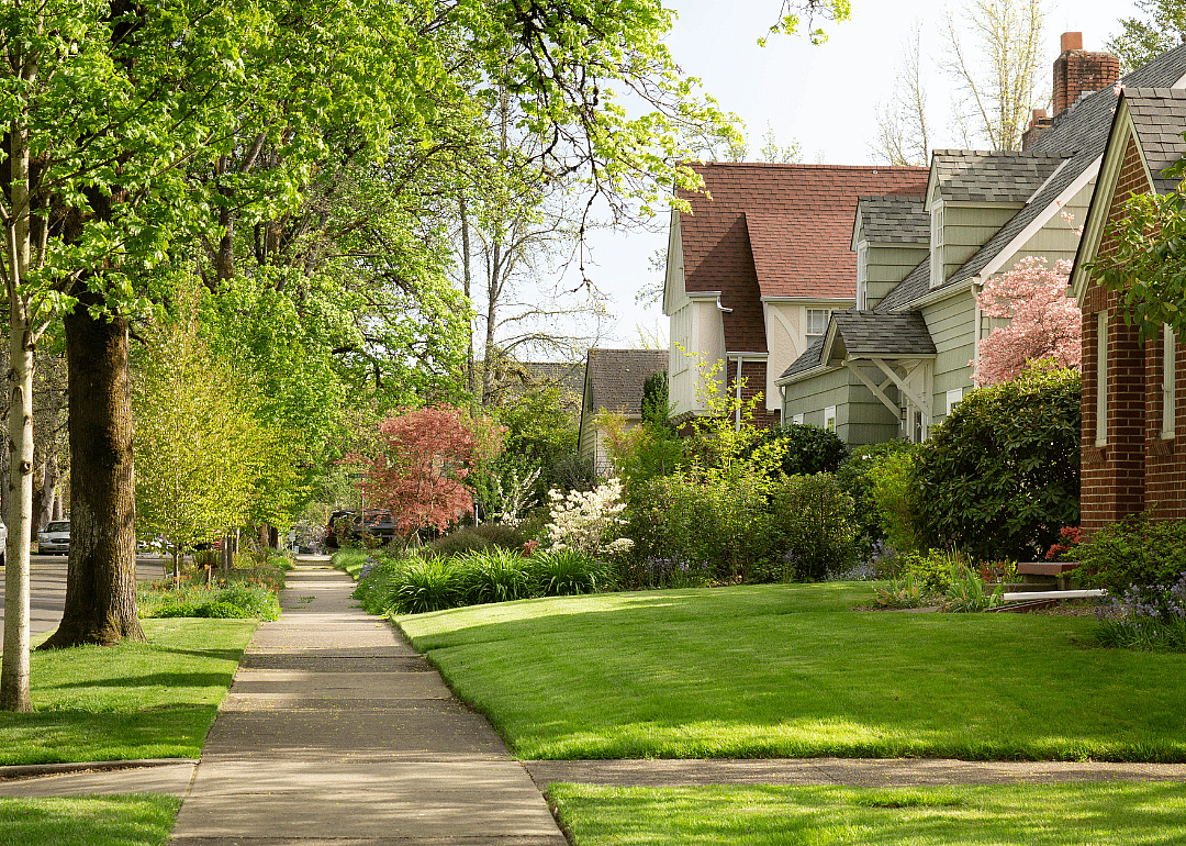 A residential neighborhood in Massachusetts