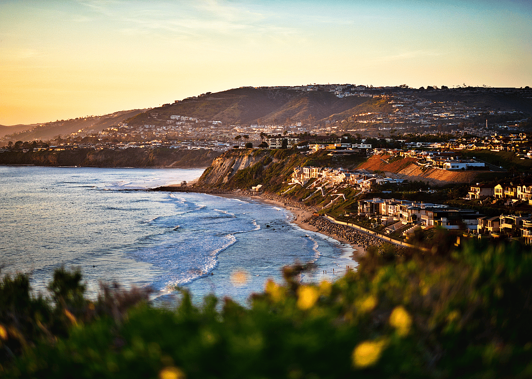 A sunset in Dana Point, California