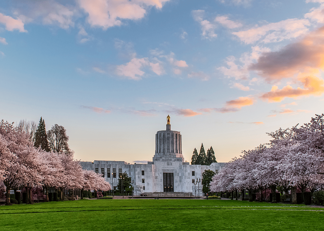 The Oregon State Capitol in Salem.
