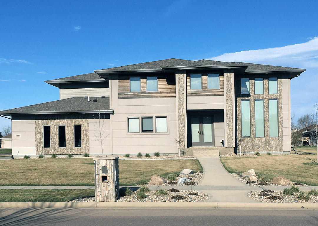 A modern home in Sioux Falls, South Dakota.