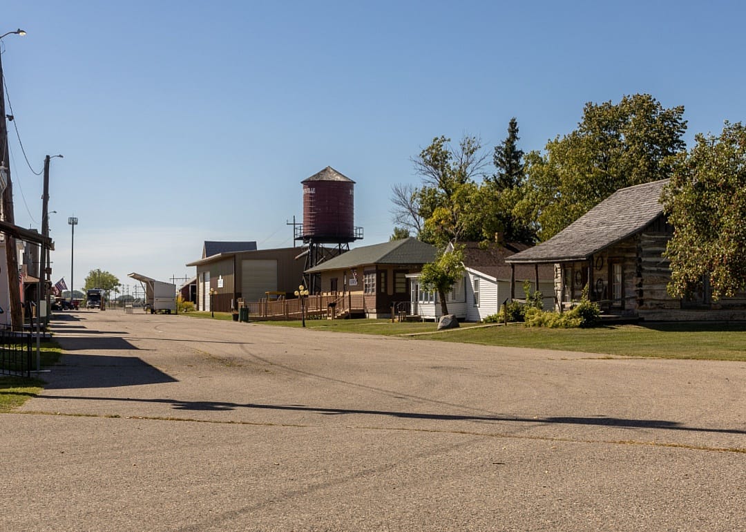 A historic street in West Fargo.