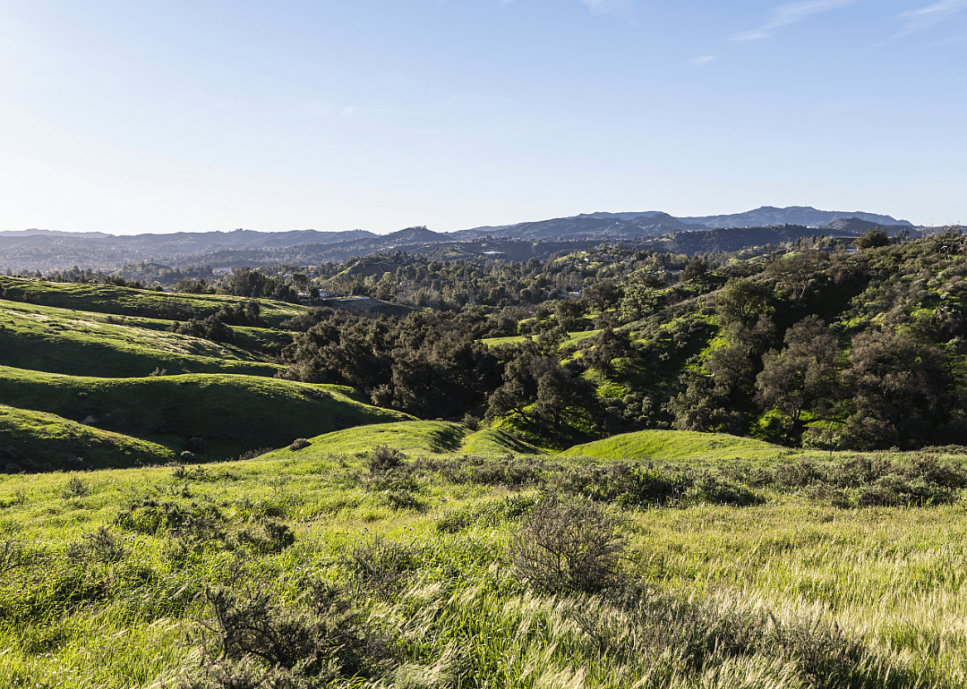 An aerial view of West Hills.