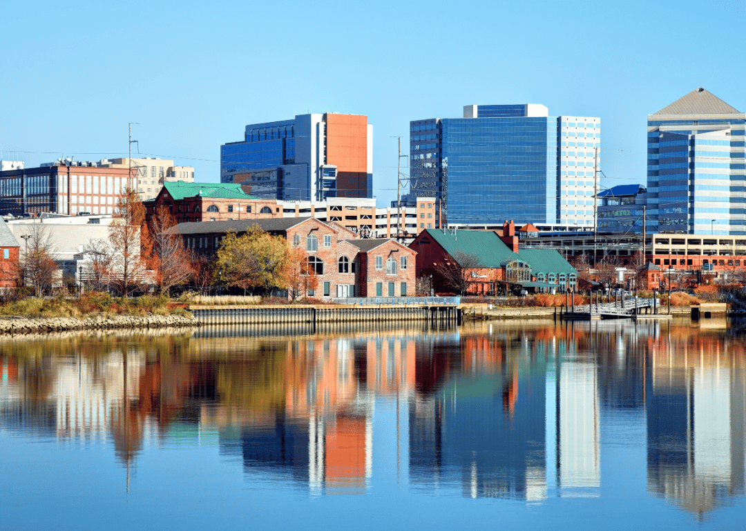 View across the water of Wilmington.