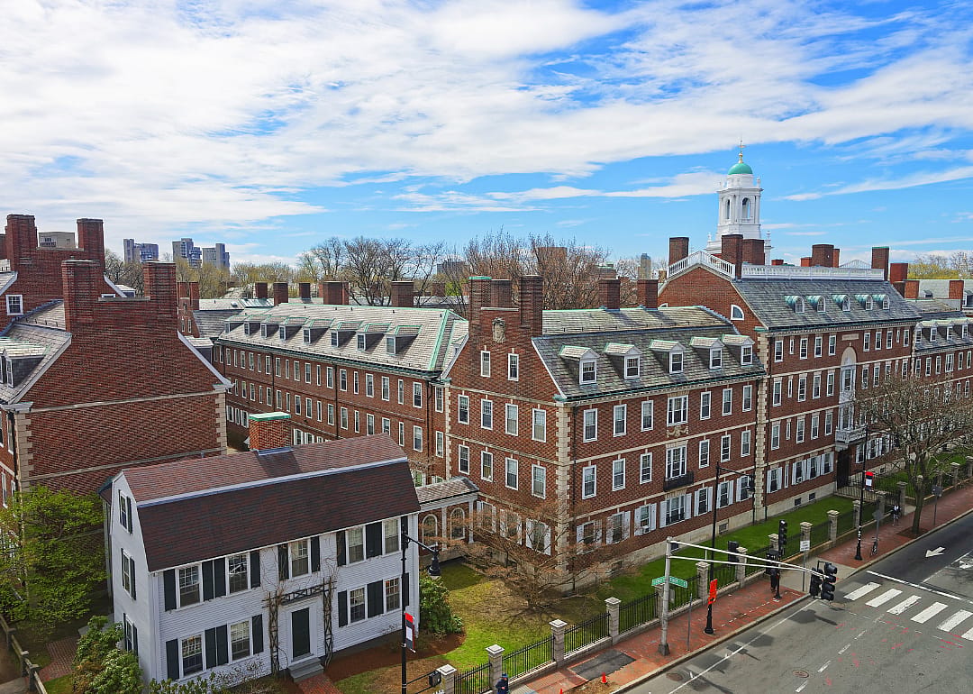 Historic buildings at Harvard.