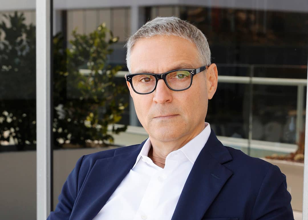 Ariel Emanuel, CEO of Endeavor, poses for a portrait in 2021 in Century City, California.