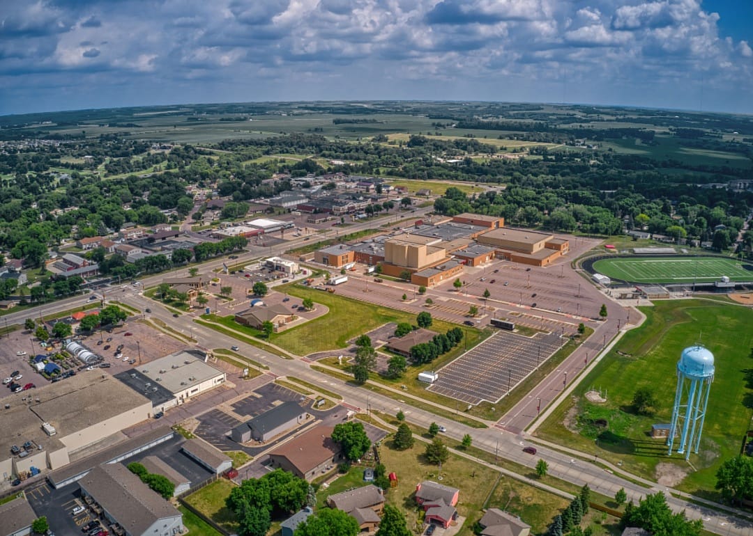 An aerial view of Brandon.