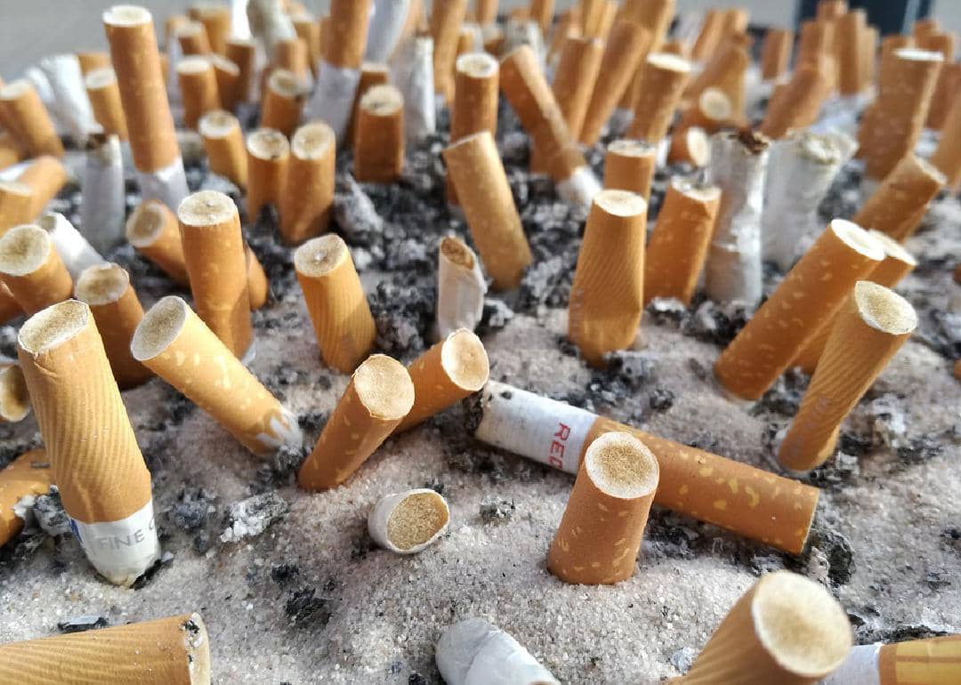 #1. Cigarette butts