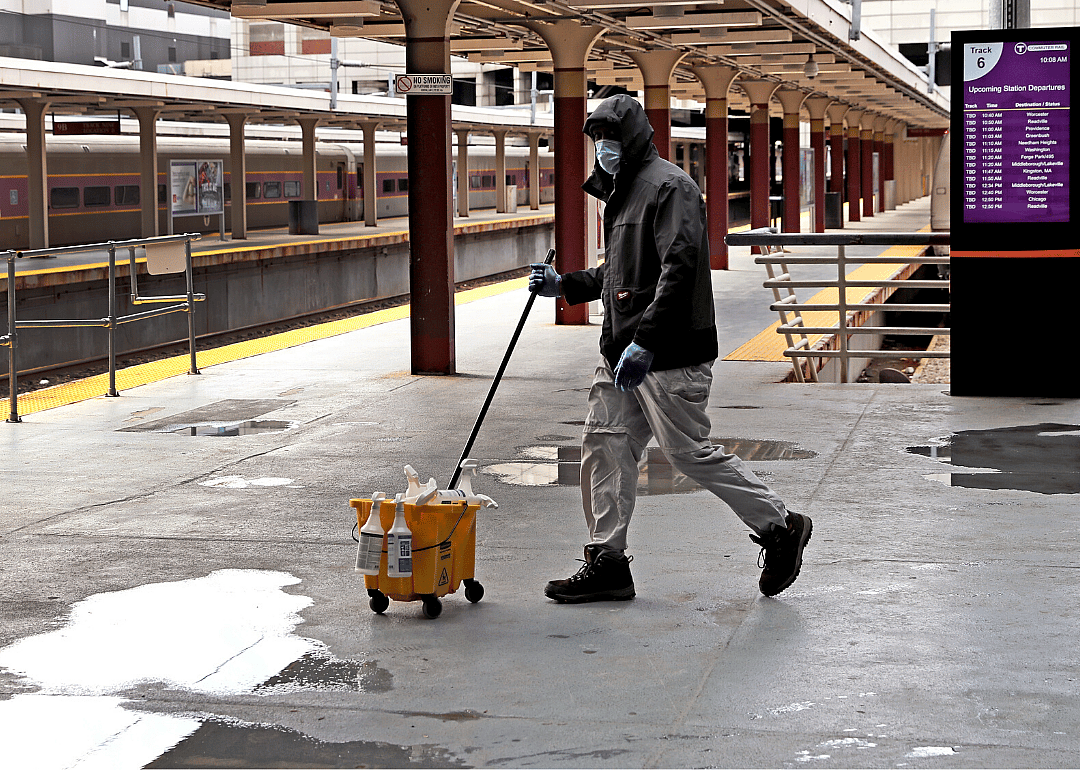 #10. Janitors and cleaners, except maids and housekeeping cleaners