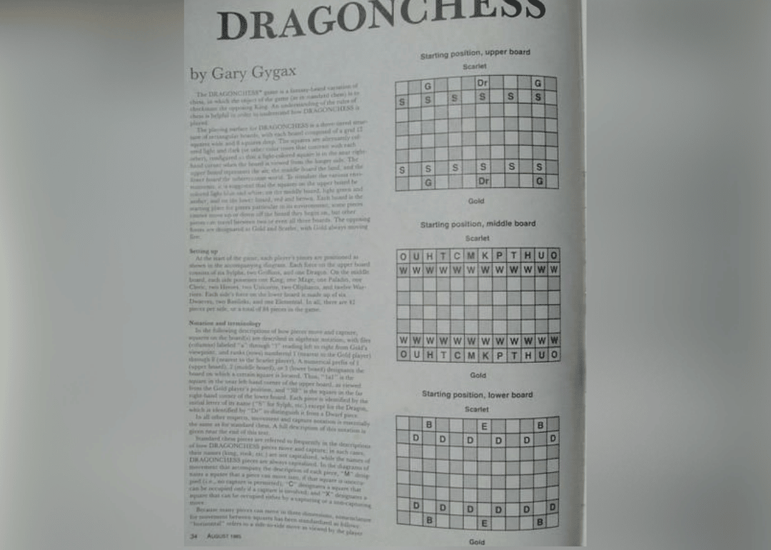 1985: Dragonchess