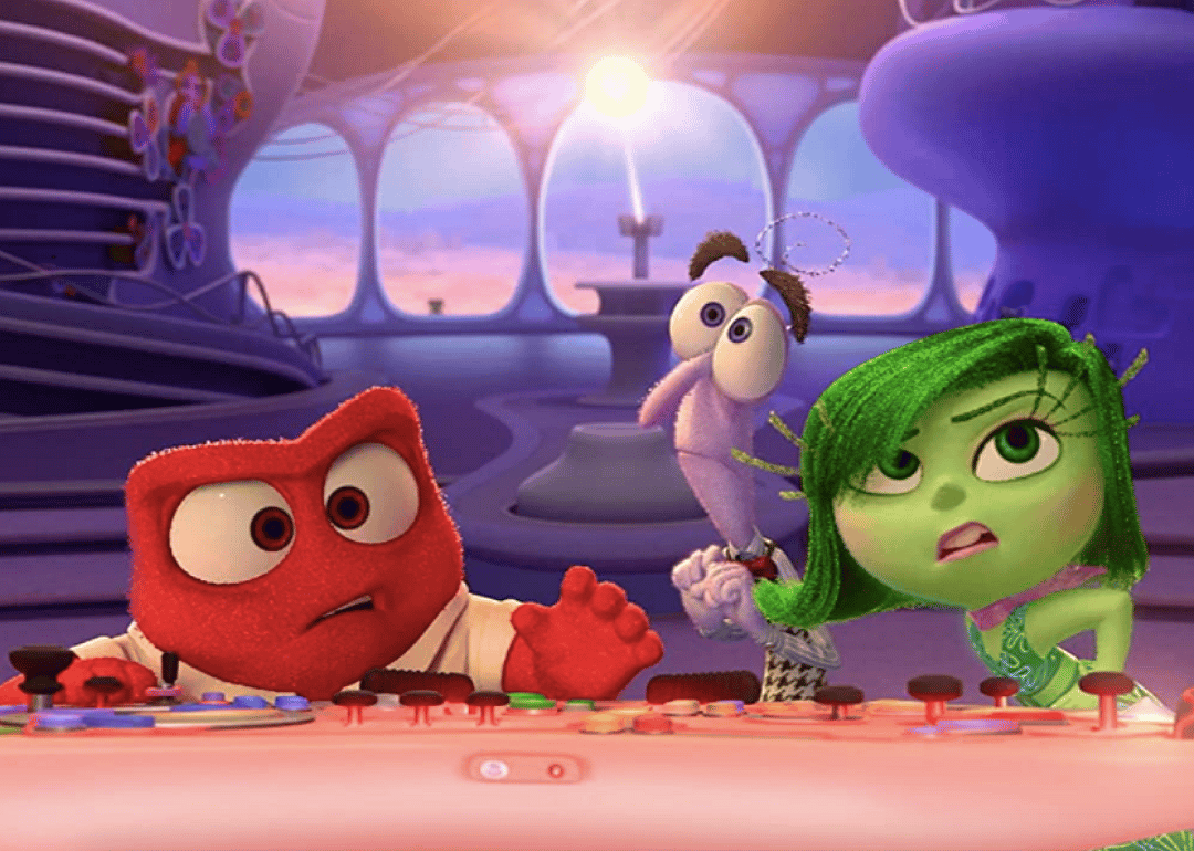 Three colorful cartoon characters sitting at a modern switchboard.