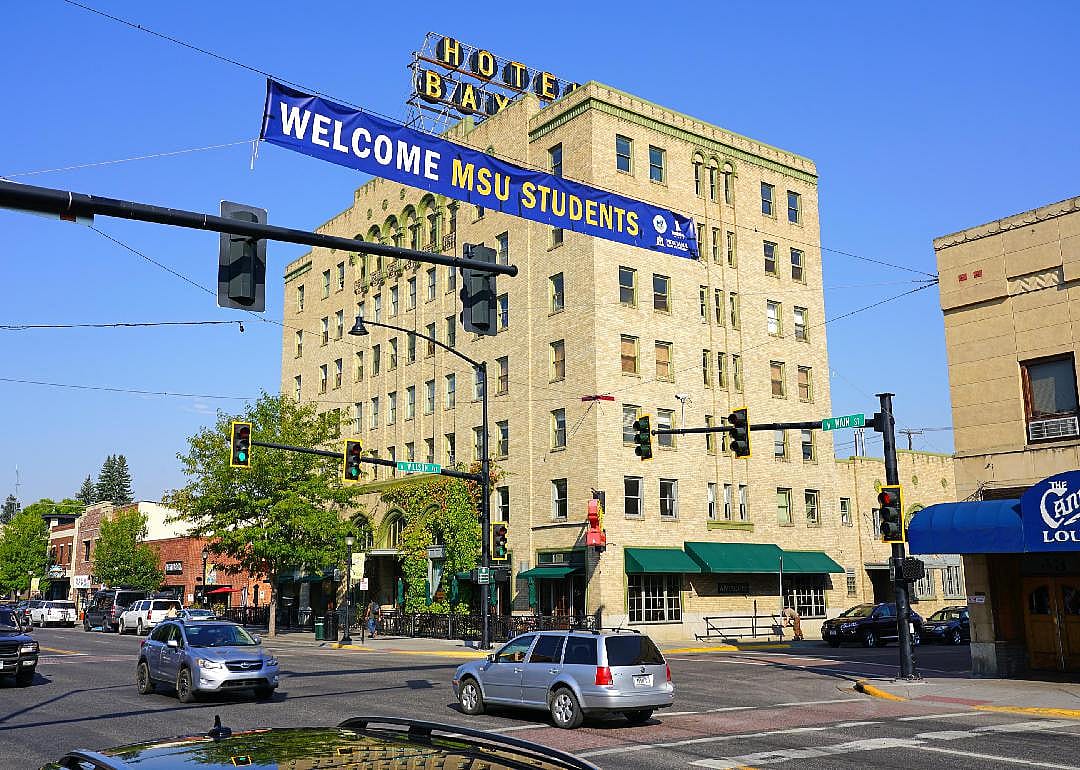 View of downtown Bozeman, Montana.
