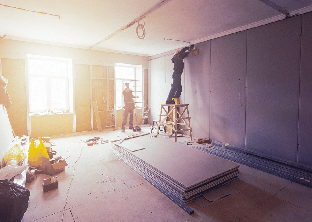 #12. Drywall and ceiling tile installers