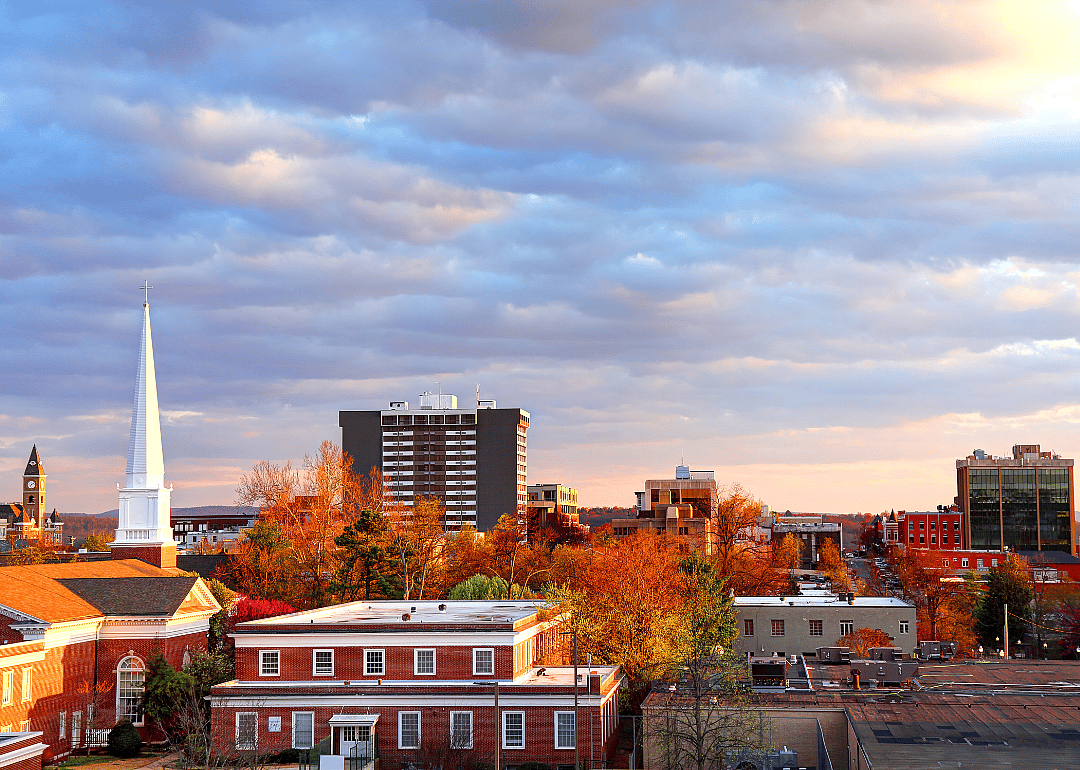 An elevated view of Fayetteville.