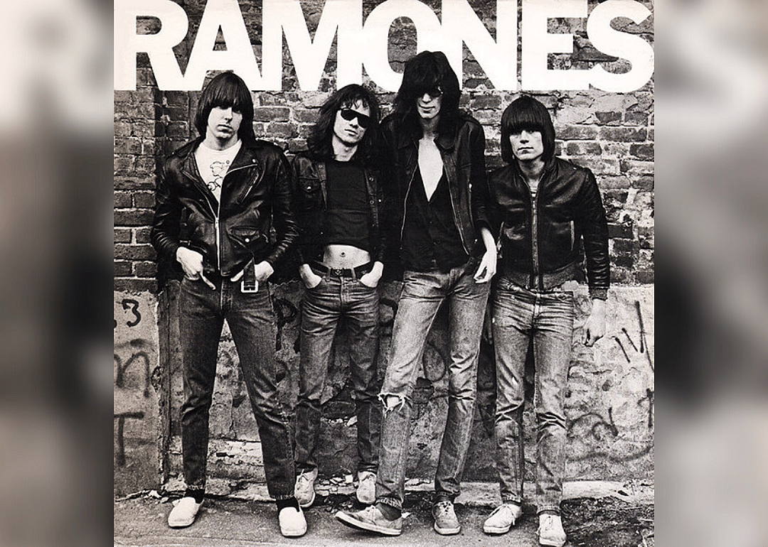 Black and white image of the Ramones.