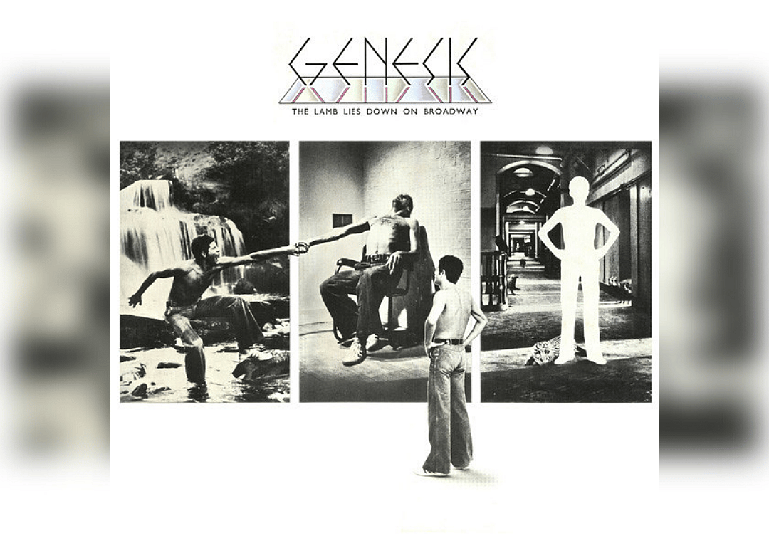 A white cover with three separate black and white images of shirtless men standing in a waterfall, sitting in a chair and looking at the other images on the page.