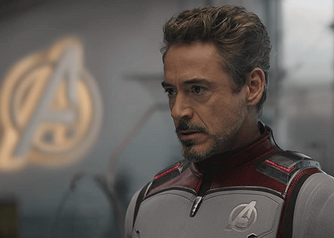 Robert Downey Jr. in an Avengers uniform.