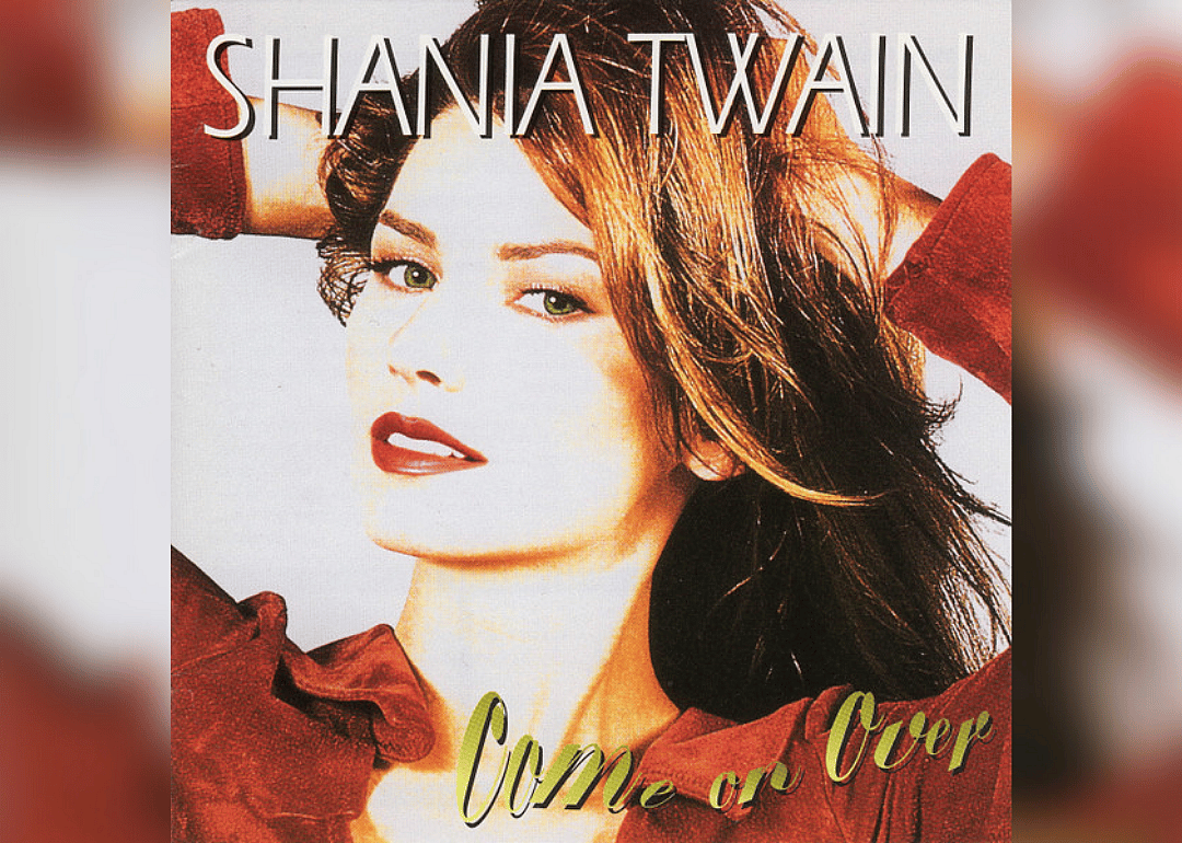 Shania Twain on album cover.