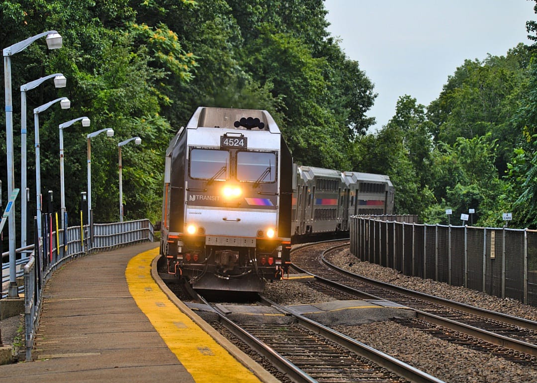 New Jersey train transit station.