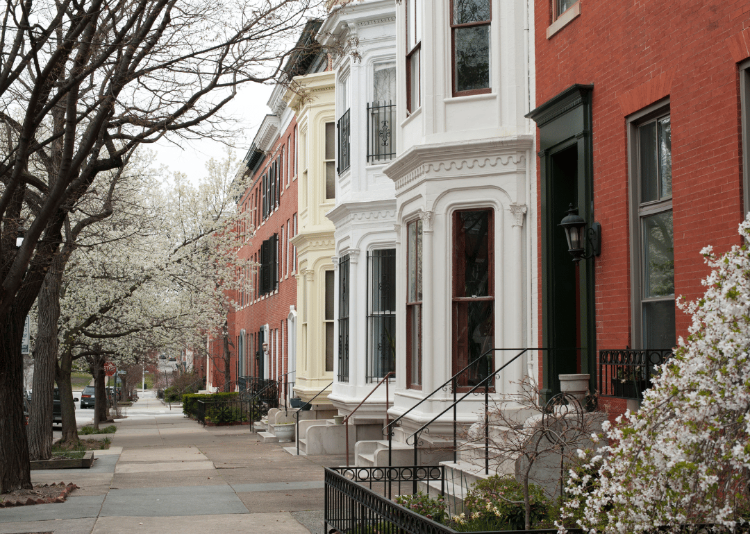 Historic row houses.