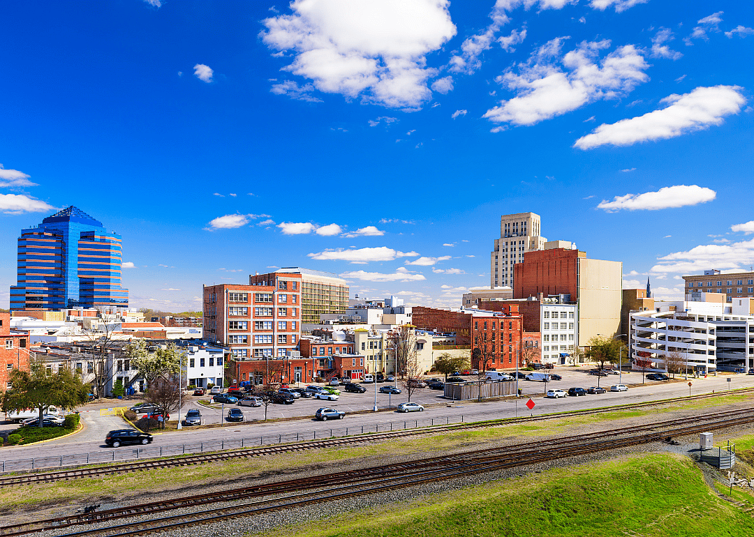 Downtown Durham skyline.