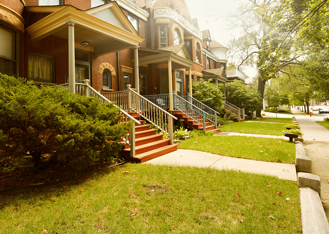 Historic brick homes.