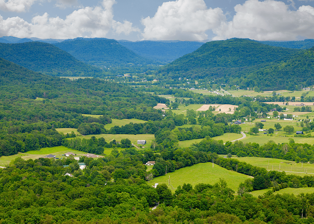 Rural Kentucky homes.