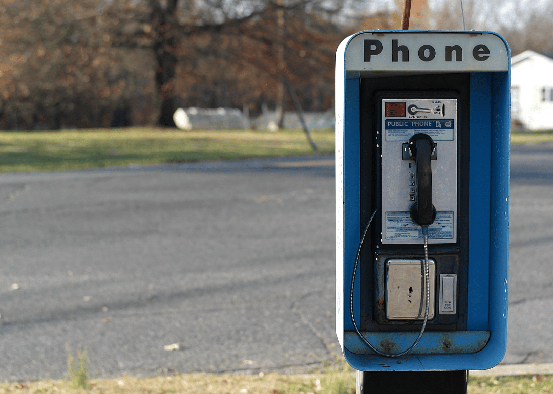 Pay phones: 100,000 phone booths