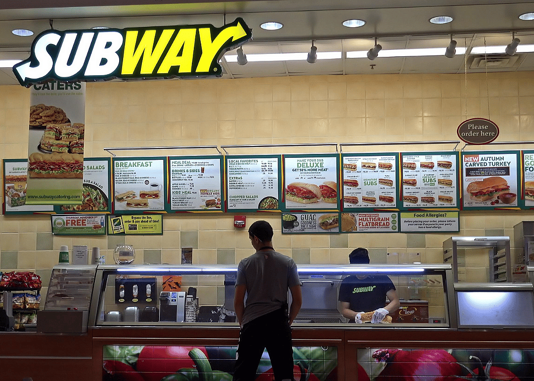 Subway restaurants: 23,801